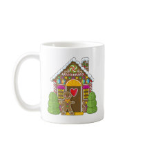 Gingerbread House and Man Coffee Mugs