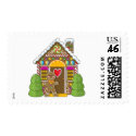 Gingerbread House and Man postage