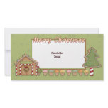 Gingerbread House and Xmas trees Photo Card