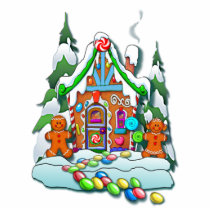 GINGERBREAD HOUSE by SHARON SHARPE photo sculptures