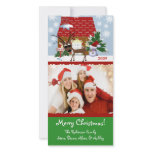 Gingerbread House Chirstmas Family Photo Card