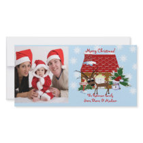 Gingerbread House Chirstmas Family Photo Card photo cards