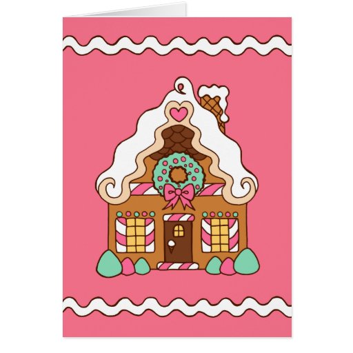 Gingerbread House Christmas Card | Zazzle