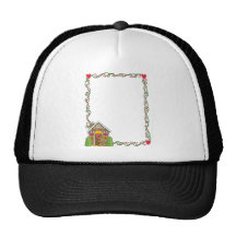 Gingerbread House Corner Trucker Hats