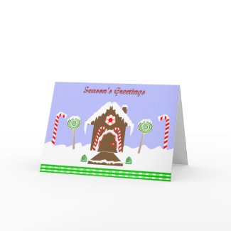 Gingerbread House Design card