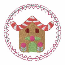 Gingerbread House embroidered shirts
