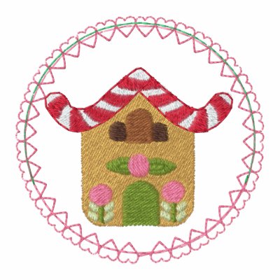 Gingerbread House embroidered shirts
