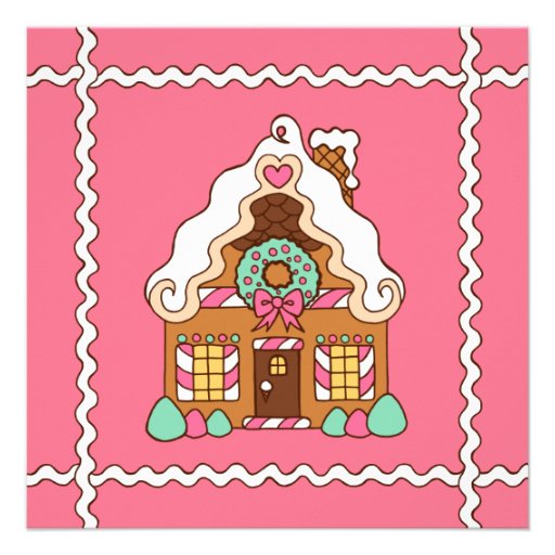 Gingerbread House Invitations