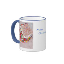 Gingerbread House mugs by Debra_HugsInkStudio Gingerbread House mugs