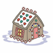 gingerbread house photo sculptures