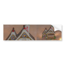 Gingerbread House Porcelain bumper stickers by ChristmasSpirit Gingerbread House Porcelain bumper stickers