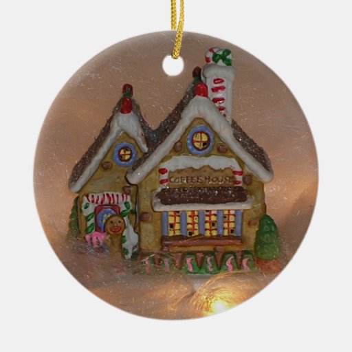 gingerbread house porcelain christmas ornament zazzle gingerbread house porcelain christmas ornament zazzle