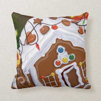 gingerbread house pillow