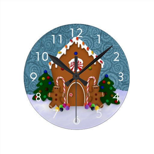 Gingerbread House Wall Clock Zazzle