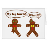 Gingerbread Humor Greeting Card