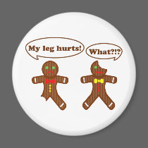 Gingerbread Humor Fridge Magnets
