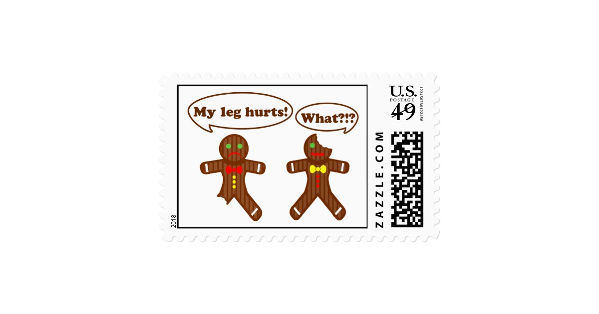 Gingerbread Humor Stamp Zazzle