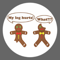 Gingerbread Humor Sticker