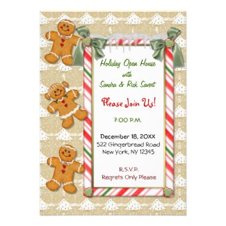 Gingerbread Invitation