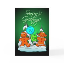 GINGERBREAD KIDS AND LOLLIPOPS by SHARON SHARPE cards