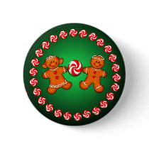 GINGERBREAD KIDS & CANDY by SHARON SHARPE buttons