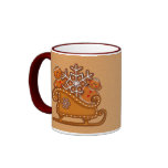GINGERBREAD KIDS COOKIES & SLEIGH by SHARON SHARPE mugs