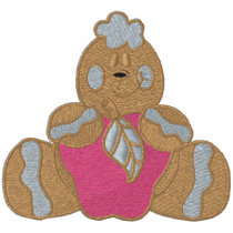Gingerbread Man and Apple embroidered shirts by silly_strings Gingerbread Man and Apple embroidered shirts