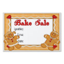 Gingerbread Man and Woman Bake Sale Lawn Signs