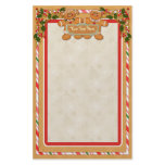 Gingerbread Man and Woman Stationery Paper