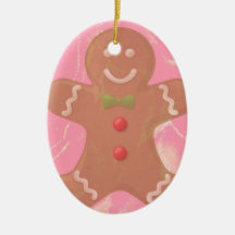 Gingerbread Man Art Ornament