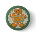 Gingerbread Man - Bite Me buttons by Spice Gingerbread Man - Bite Me buttons