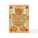 Gingerbread Man "Bite Me" cards by Spice Gingerbread Man "Bite Me" cards