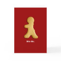 Gingerbread Man "Bite Me" Card