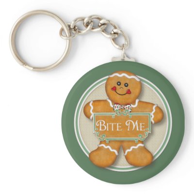 Gingerbread Man - Bite Me keychains
