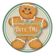 Gingerbread Man - Bite Me sticker