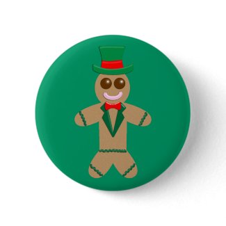 Gingerbread Man button