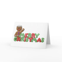 Gingerbread Man Christmas Card