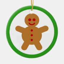 Gingerbread Man Christmas Tree Ornament
