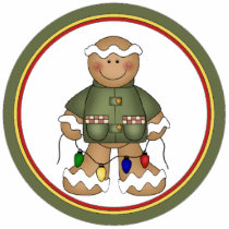 Gingerbread Man Christmas Tree Ornament photo sculptures by CowPieCreek Gingerbread Man Christmas Tree Ornament photo sculptures