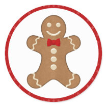 Gingerbread Man Cookie Holiday Stickers by mariannegilliand Gingerbread Man Cookie Holiday Stickers