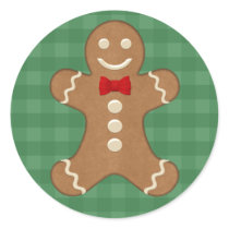 Gingerbread Man Cookie Holiday Stickers