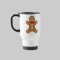 Gingerbread Man Cookie Holiday Travel Mug