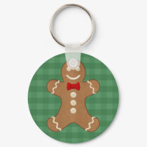 Gingerbread Man Cookie Keychain
