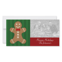 Gingerbread Man Cookie Photo Cards