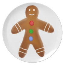 Gingerbread Man Cookie Plate