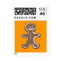 Gingerbread man cookie postage