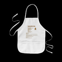 Gingerbread Man Cookie Recipe Kid Apron aprons