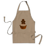 Gingerbread man cupcakes aprons
