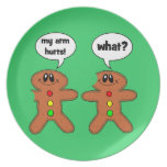 gingerbread man dinner plates
