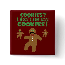 Gingerbread Man Disguise buttons by toxiferousholidays Gingerbread Man Disguise buttons